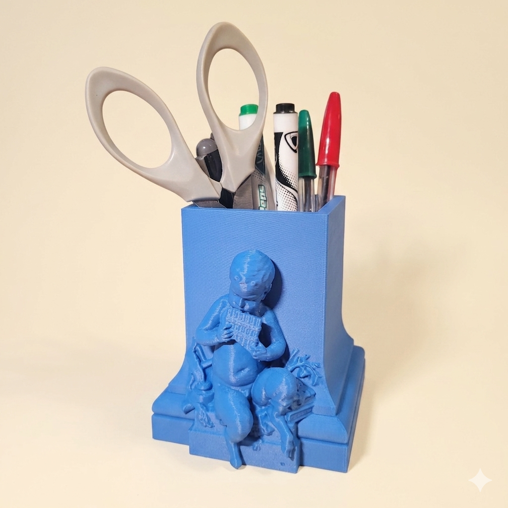 Pot à crayons "Le Satyre" — Fontaine Tillier, Clamecy